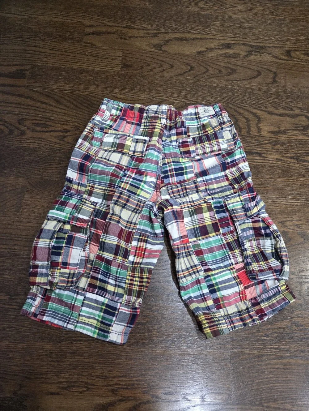 Gap KidsBoys Multi-Color Plaid Cargo Shorts Sz.14